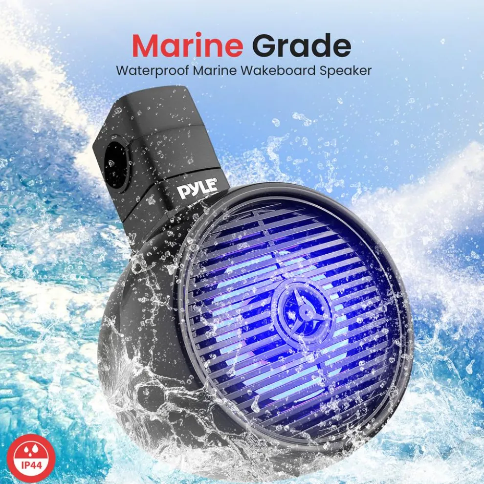 Bluetooth Waterproof Marine Speakers 300W LED 8