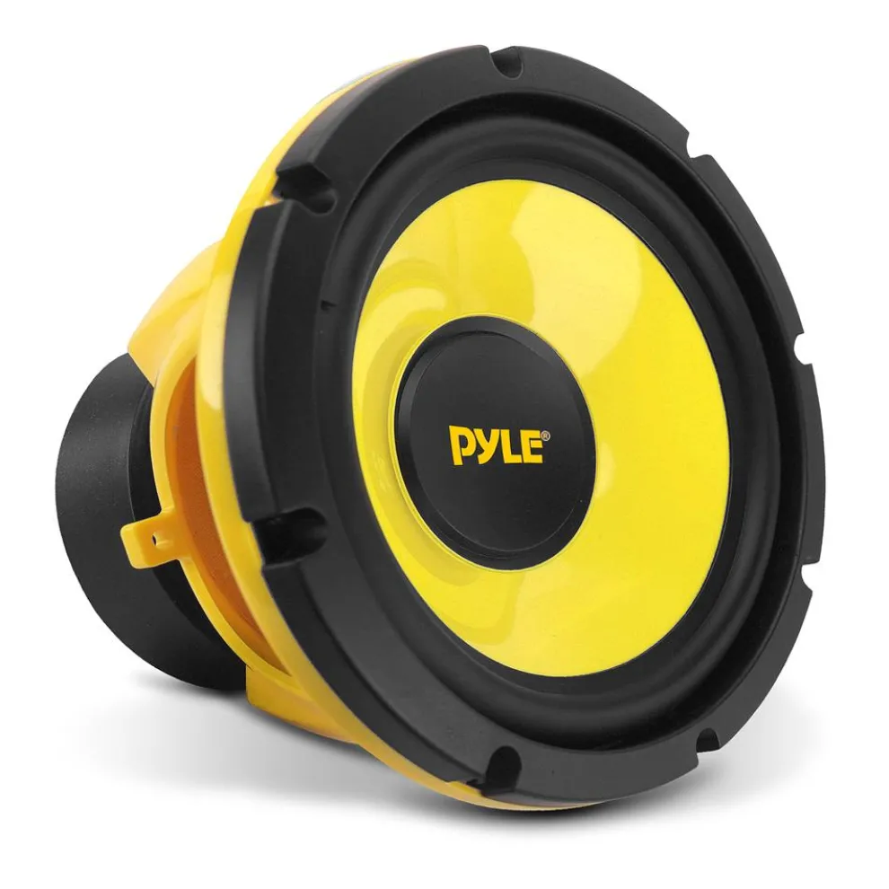 Car Midbass Speaker 400W 8" Poly Woofer Yellow