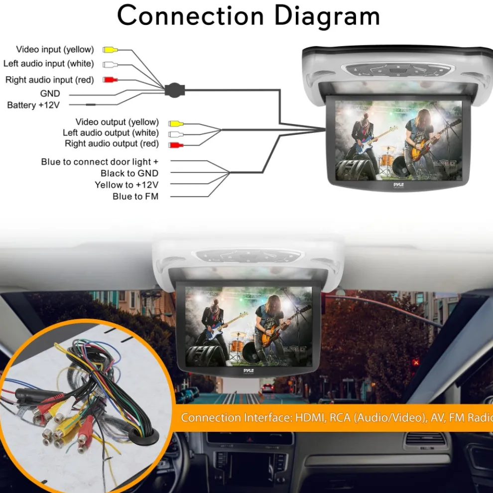 Car Roof DVD Player 13.3