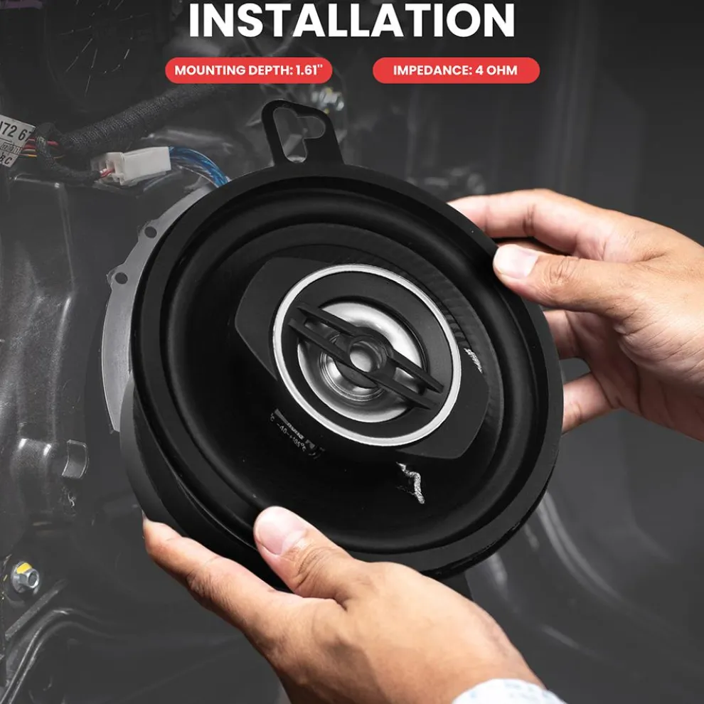 Car Stereo Speakers 120W Low Distortion Coaxial 3.5