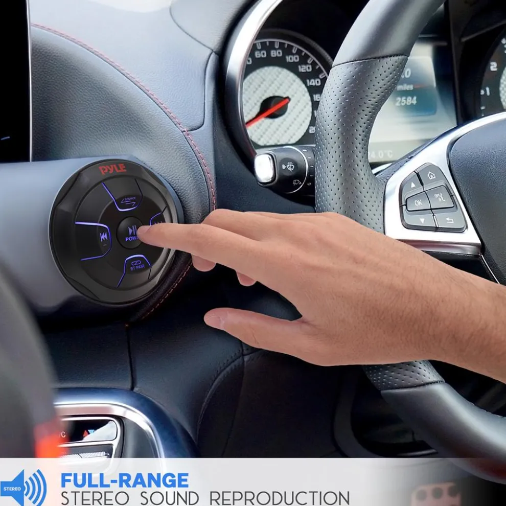 Car Wireless Bluetooth Audio Controller - Waterproof Marine Receiver Remote