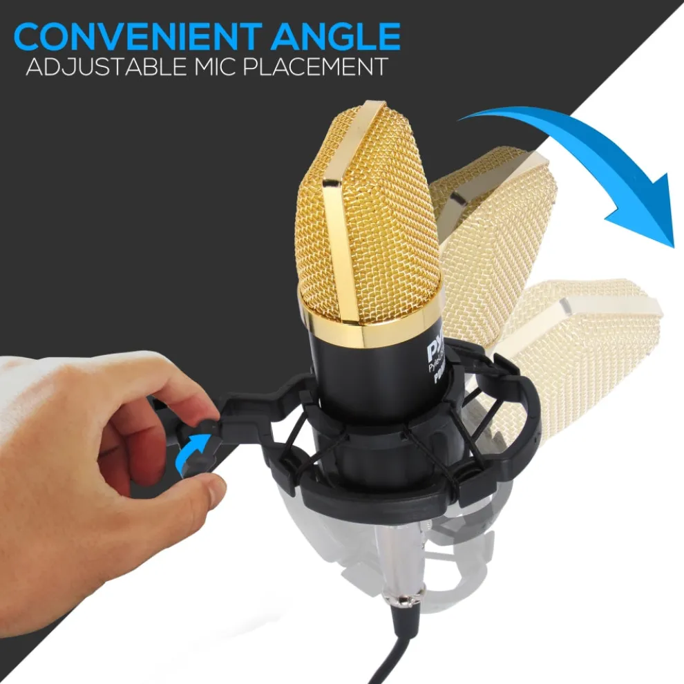 Cardioid Condenser Mic Kit - Crisp Audio, Large Diaphragm, Easy Setup