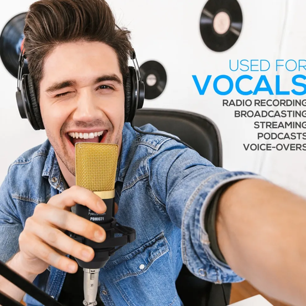 Cardioid Condenser Mic Kit - Crisp Audio, Large Diaphragm, Easy Setup