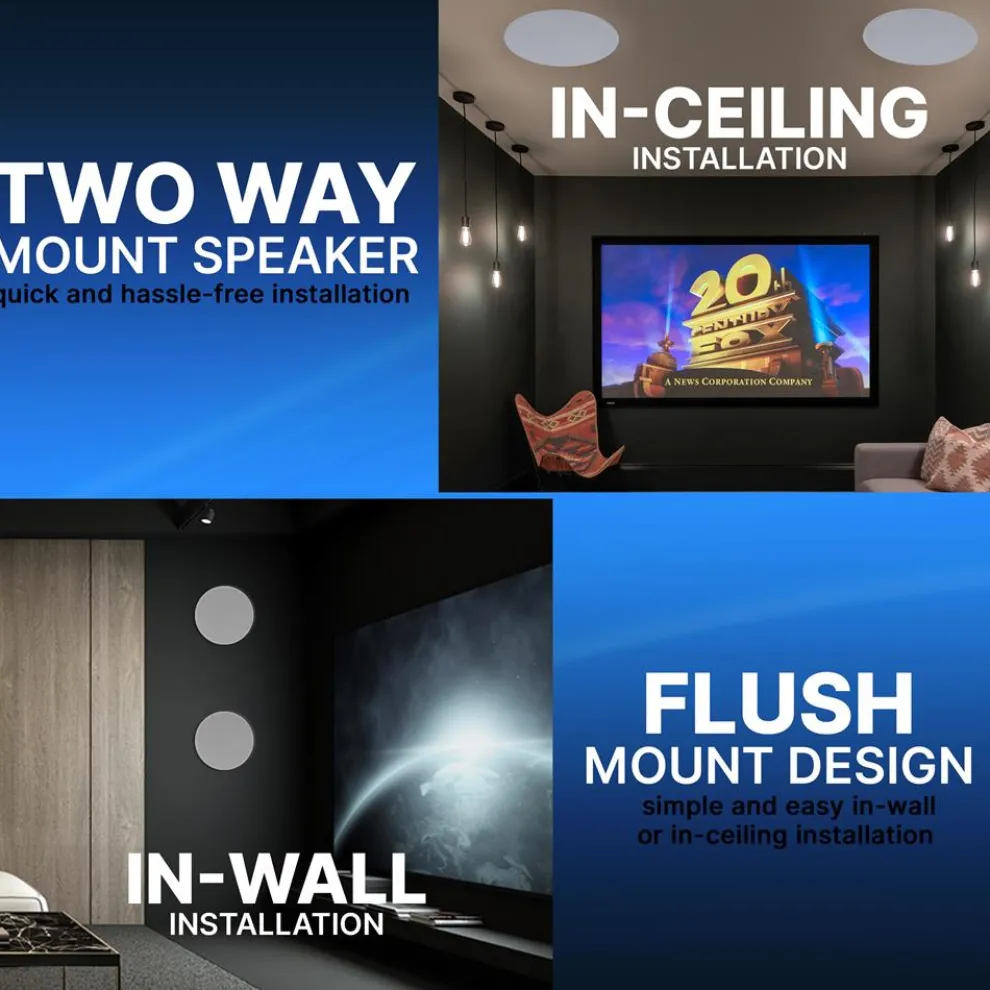 Ceiling Speaker 600W Stereo Sound 8