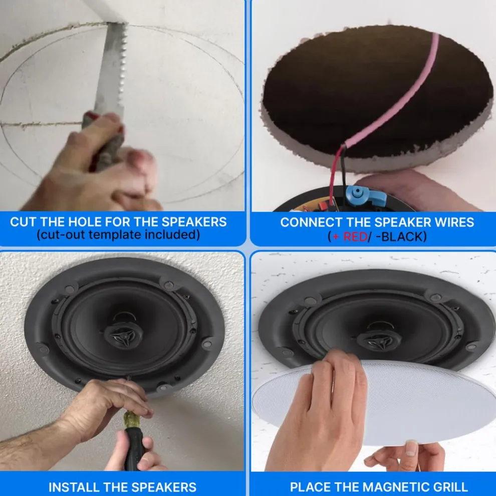 Ceiling Speaker 600W Stereo Sound 8