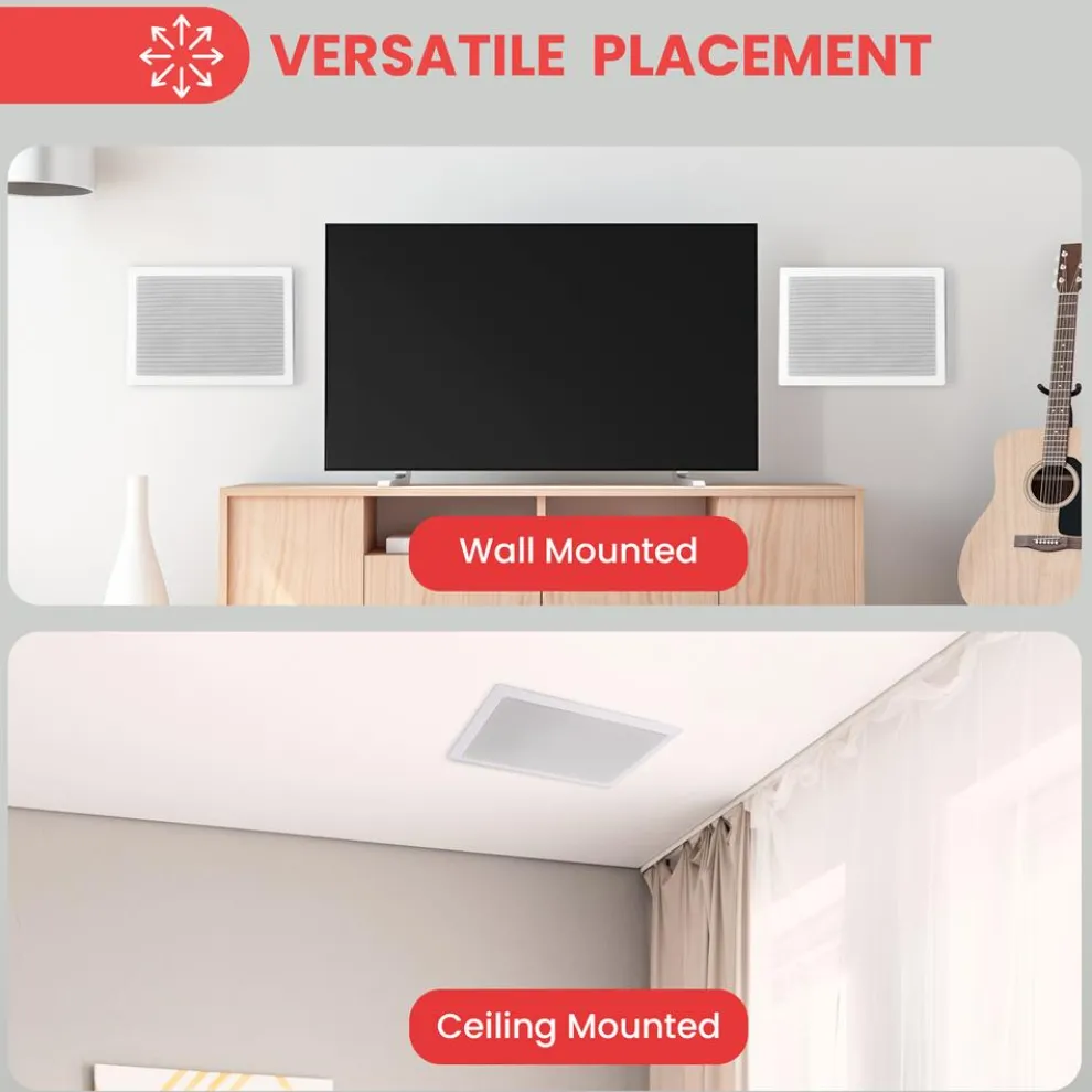 Ceiling Wall Speaker 400W Deep Bass 8