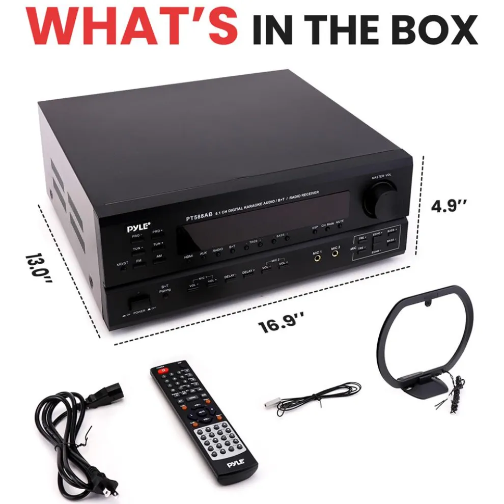 5.1-Ch. Bluetooth Home Theater Receiver