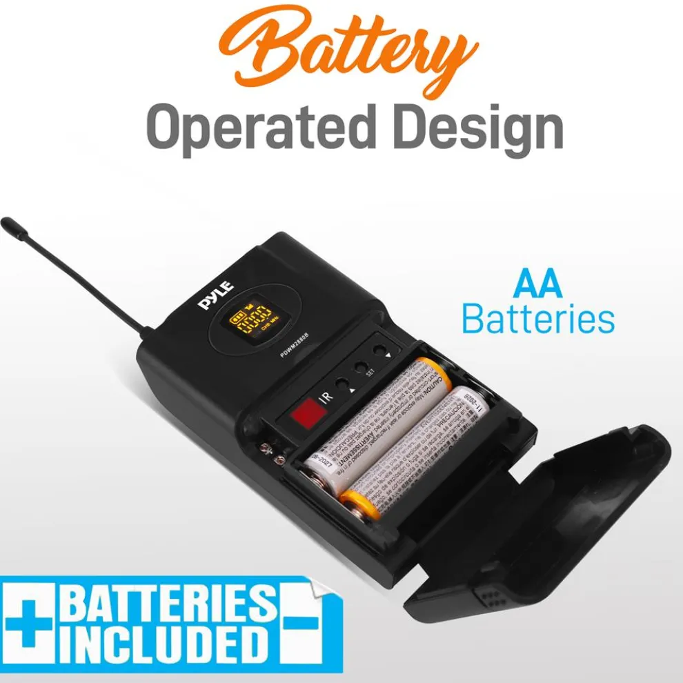 2-Ch. Desktop Wireless Microphone System