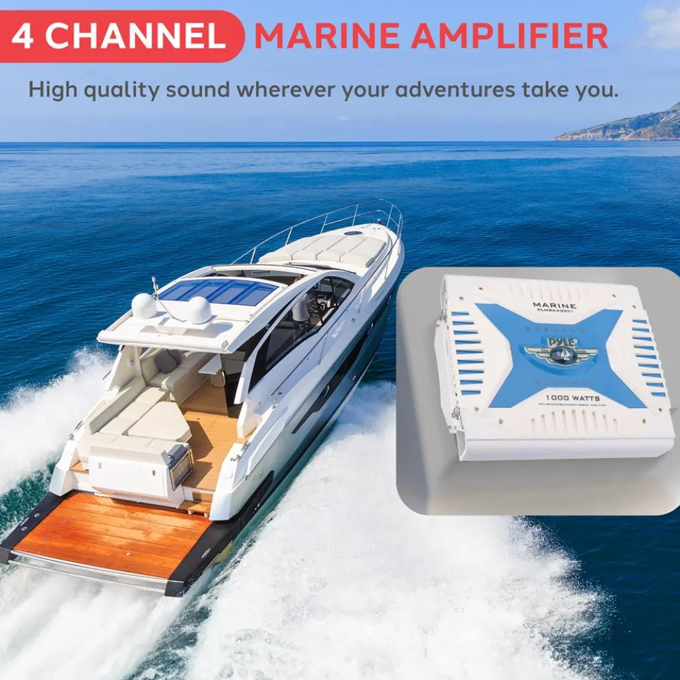 4-Ch. Elite Bluetooth Marine Amplifier