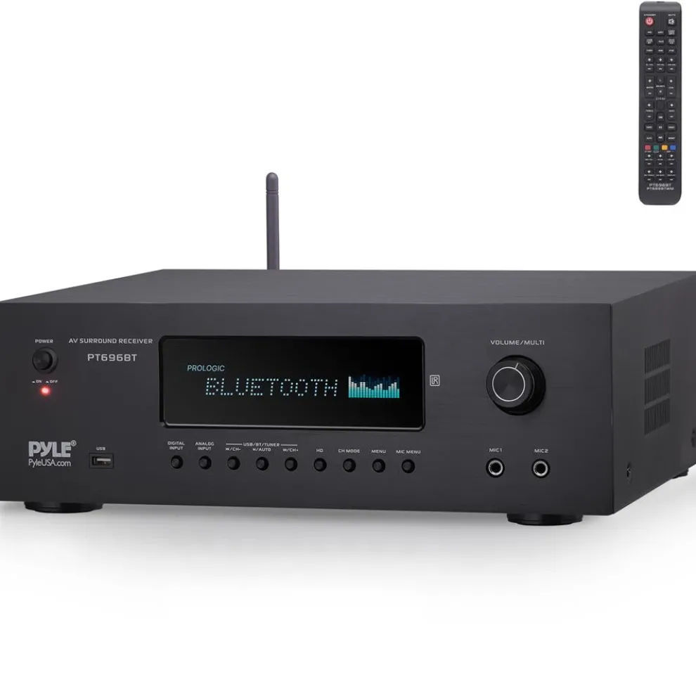 5.2-Ch Home Theater Receiver 1000W 4K Support Bluetooth Streaming