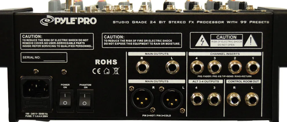 12-Ch. Stereo Mixer With Fx Processor