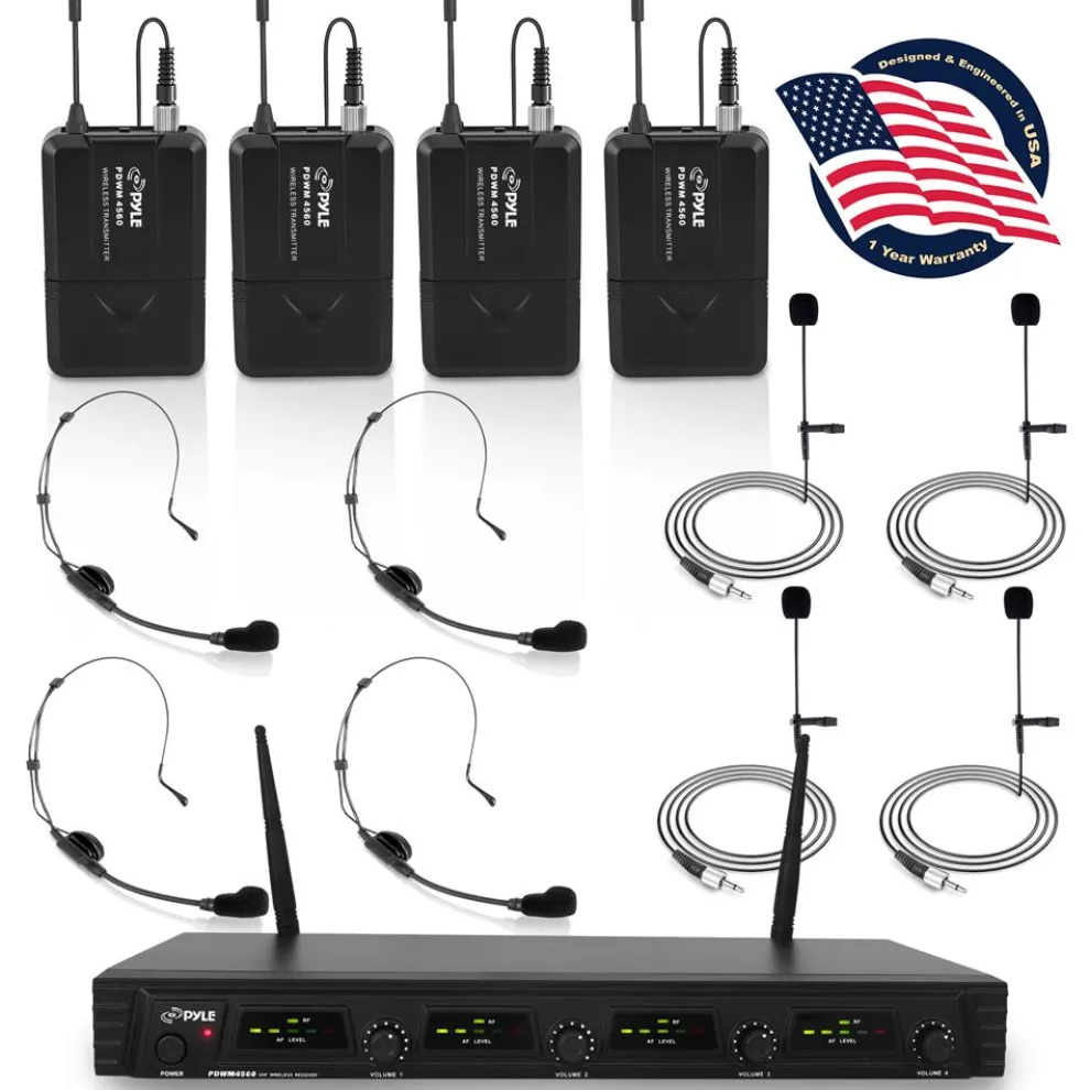 4-Ch. Uhf Wireless Microphone System