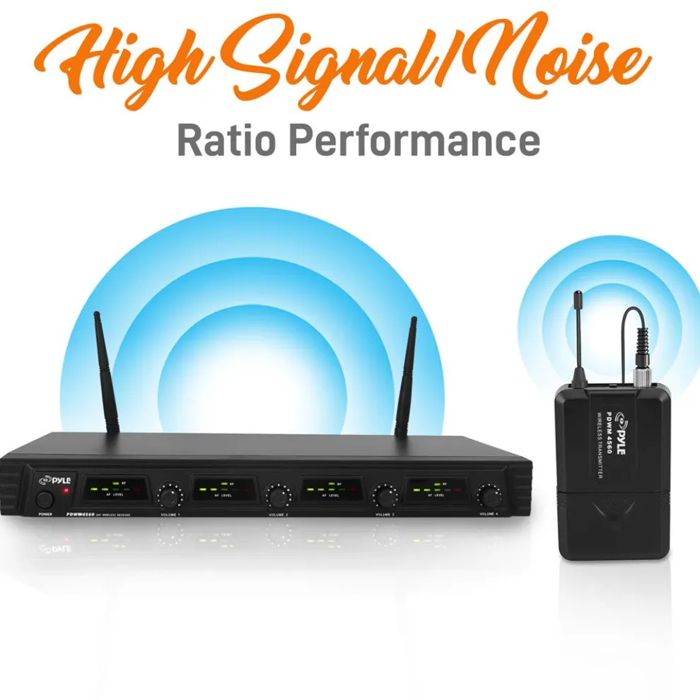 4-Ch. Uhf Wireless Microphone System