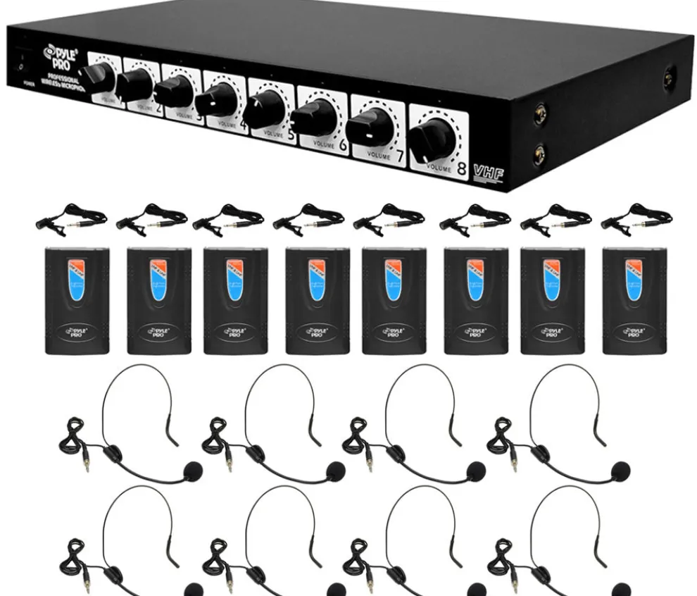 8-Ch. Wireless Microphone System