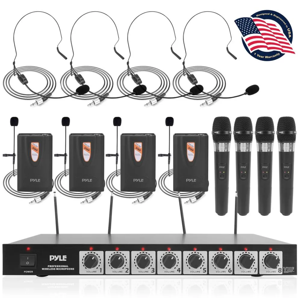 8-Ch. Wireless Microphone System