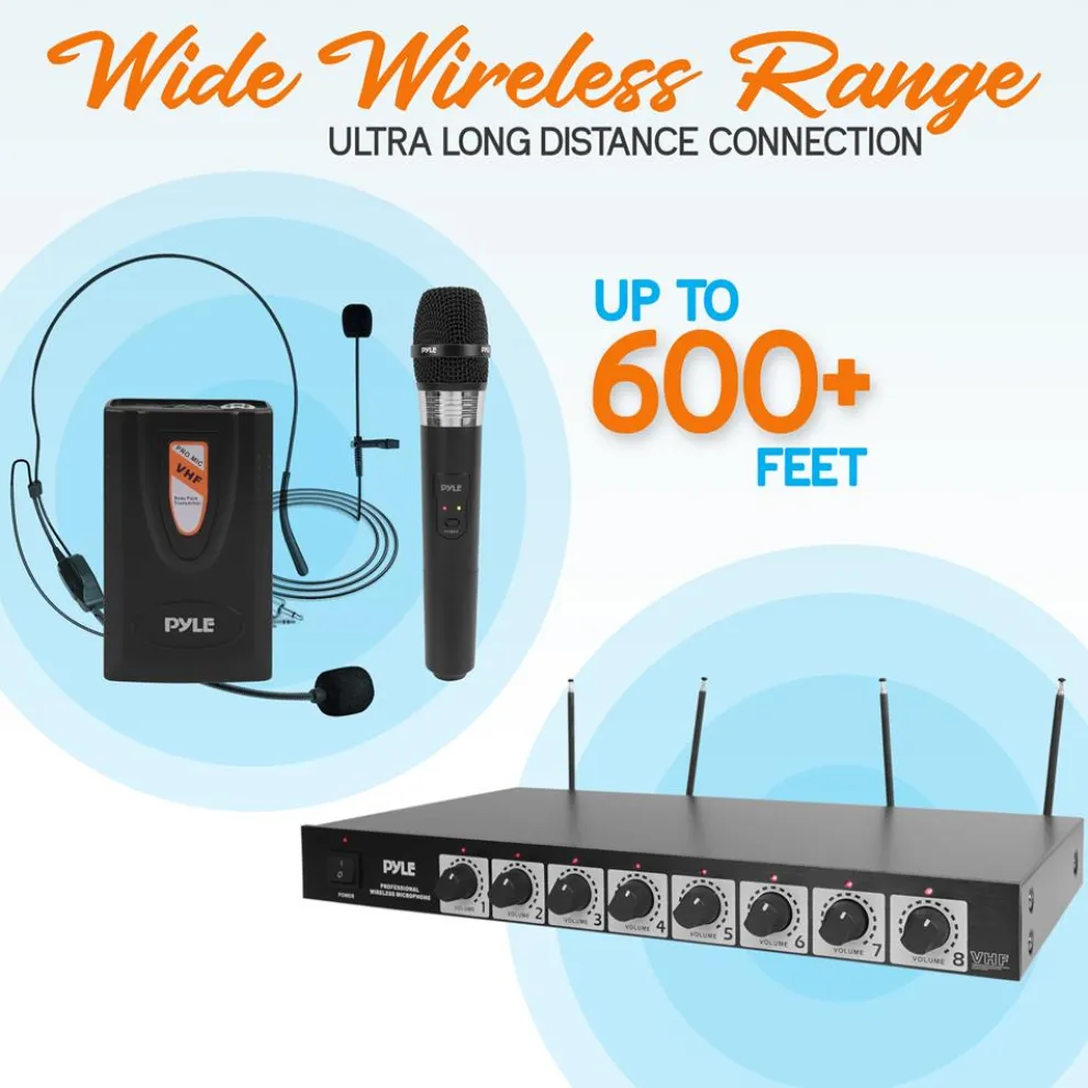 8-Ch. Wireless Microphone System