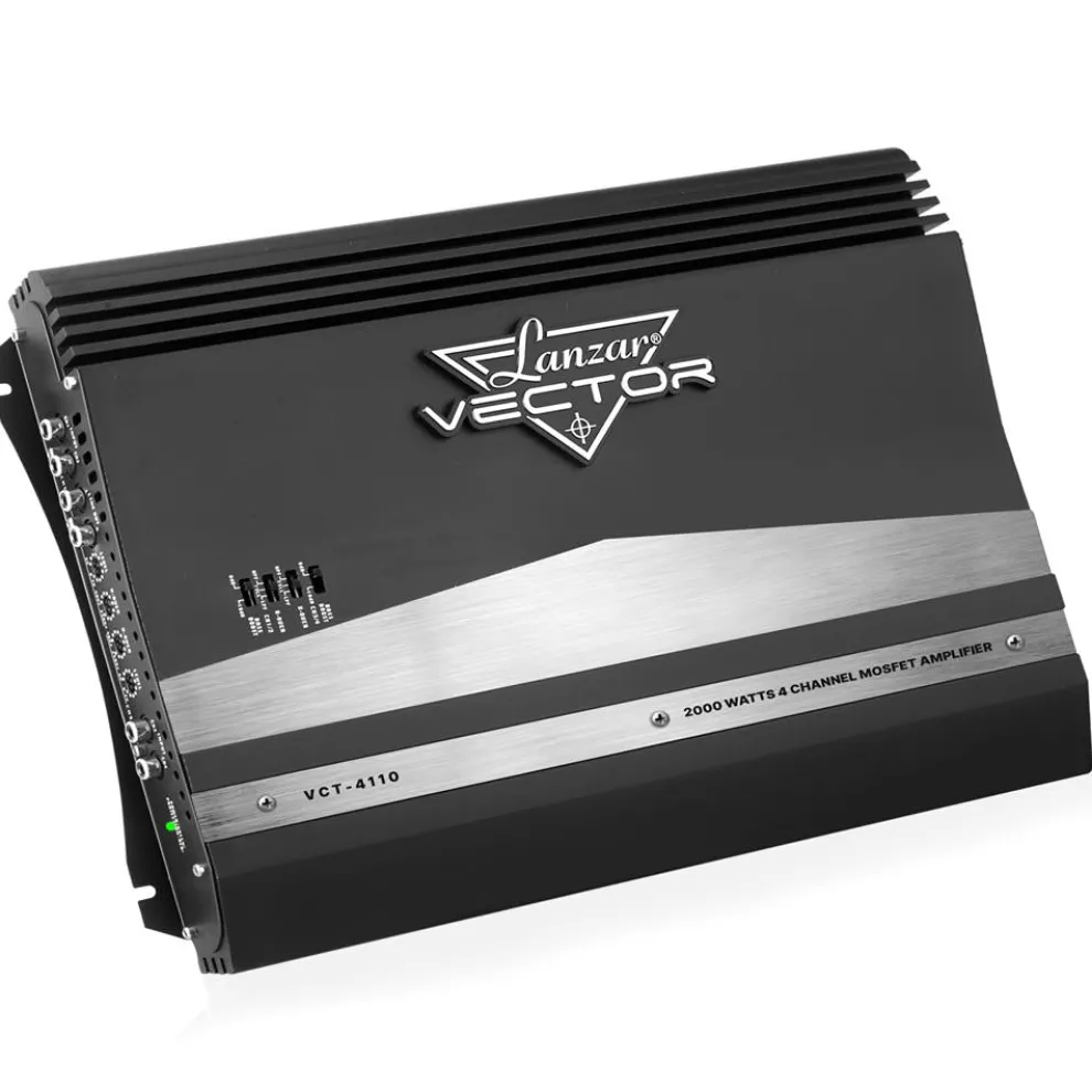 4-Channel Car Amplifier 2000W MOSFET Slim Design with Bass Boost