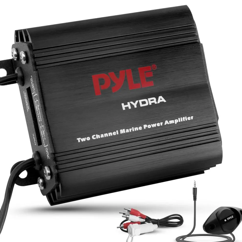 2-Channel Marine Amplifier, Waterproof, 400W Power, RCA Input