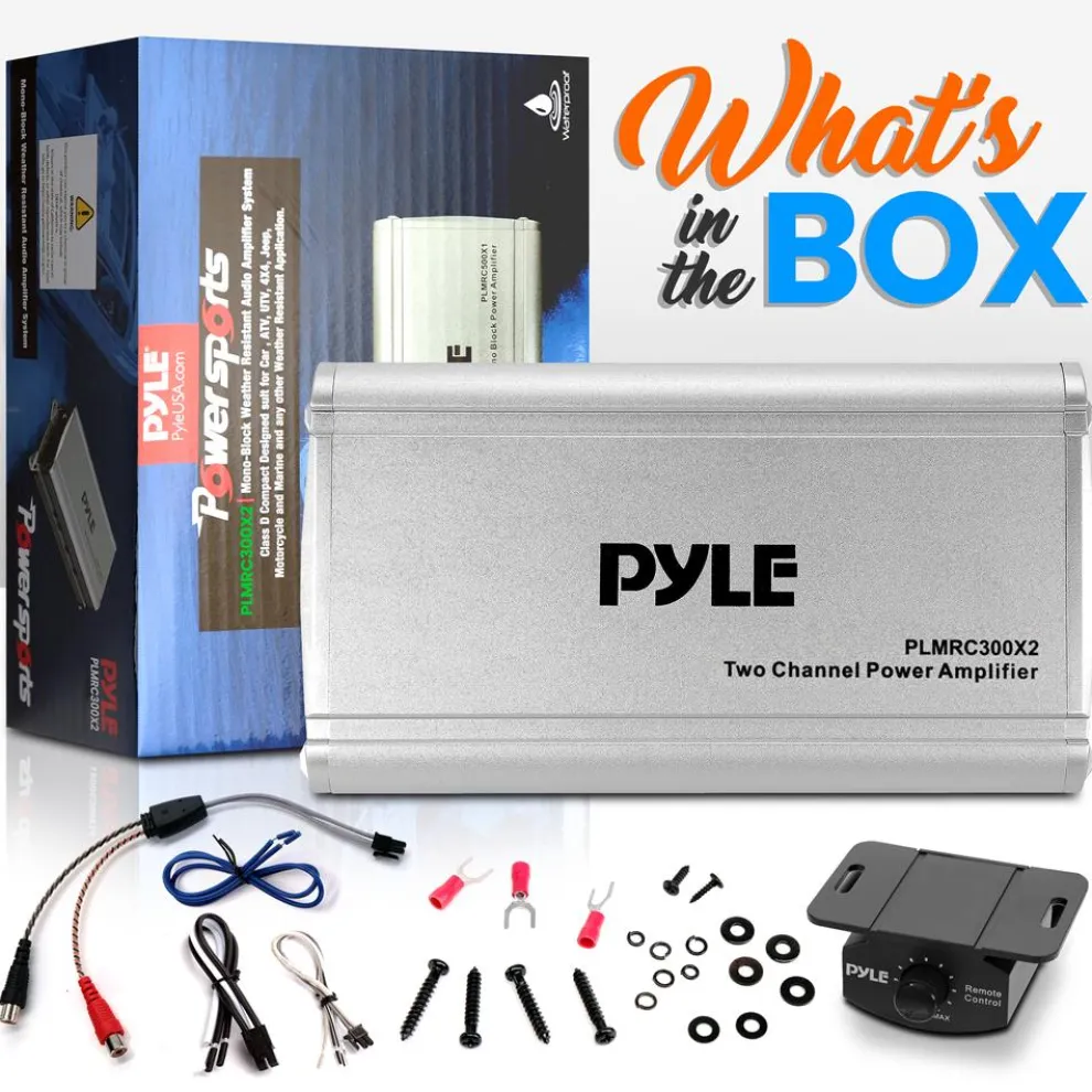 2-Channel Weather-Resistant Audio Amplif