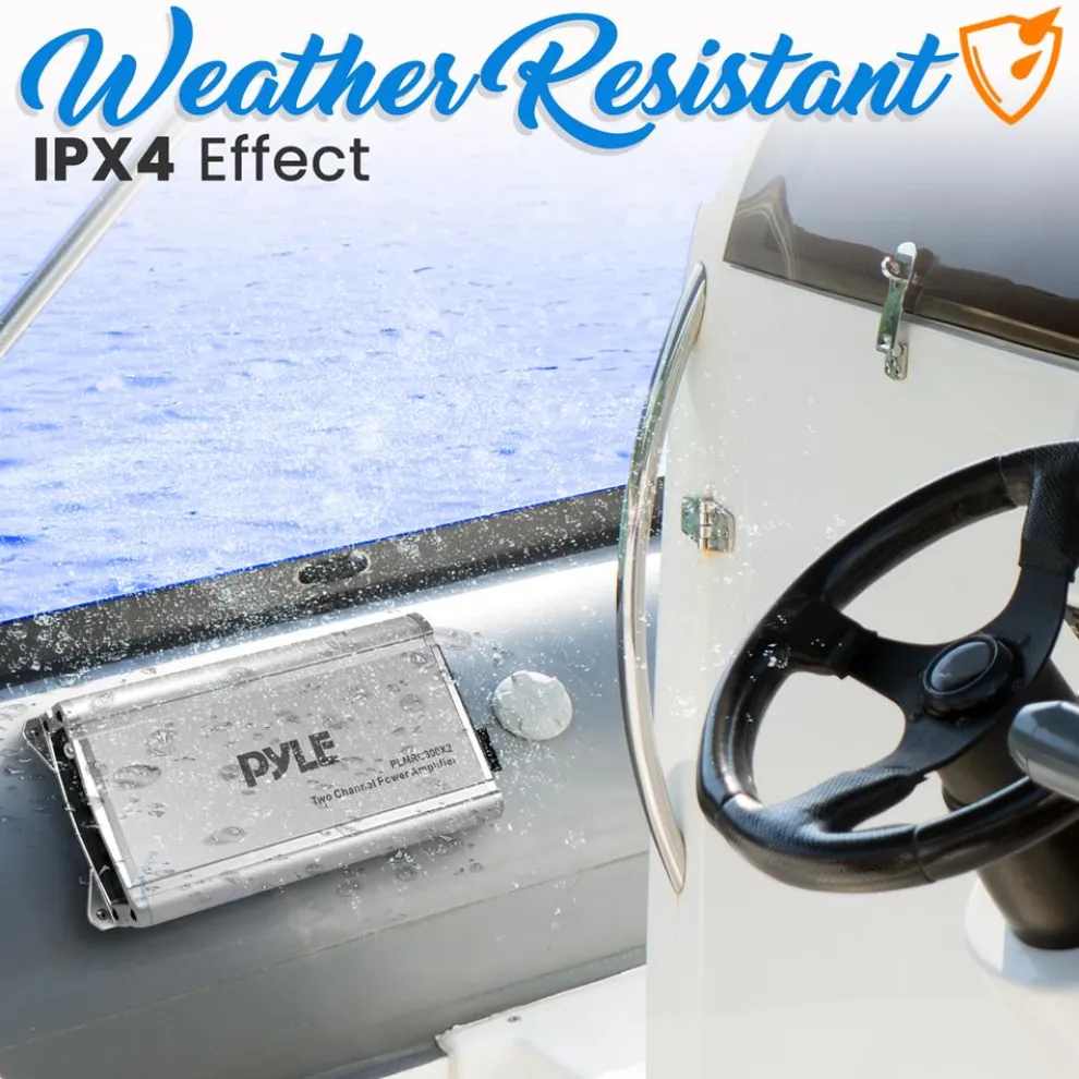 2-Channel Weather-Resistant Audio Amplif