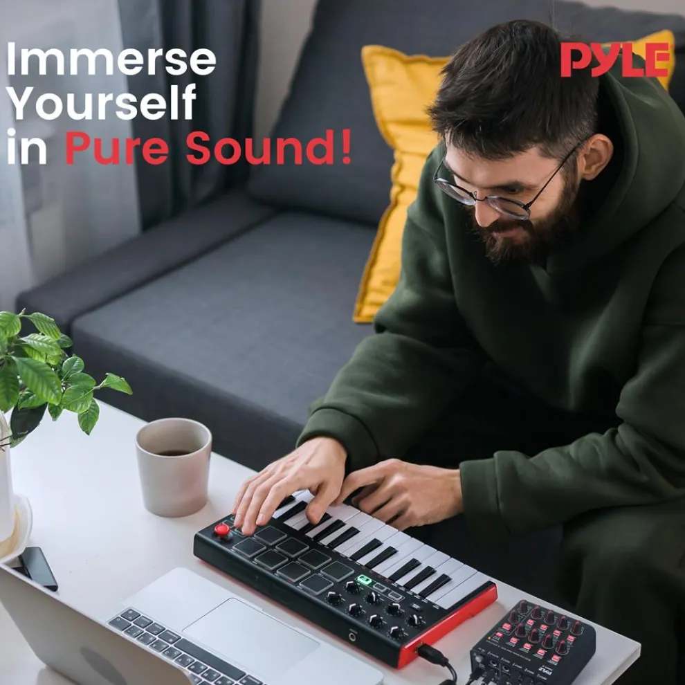 8-Channel Wireless Mixer, Low Noise, USB Sound Card, Compact Size