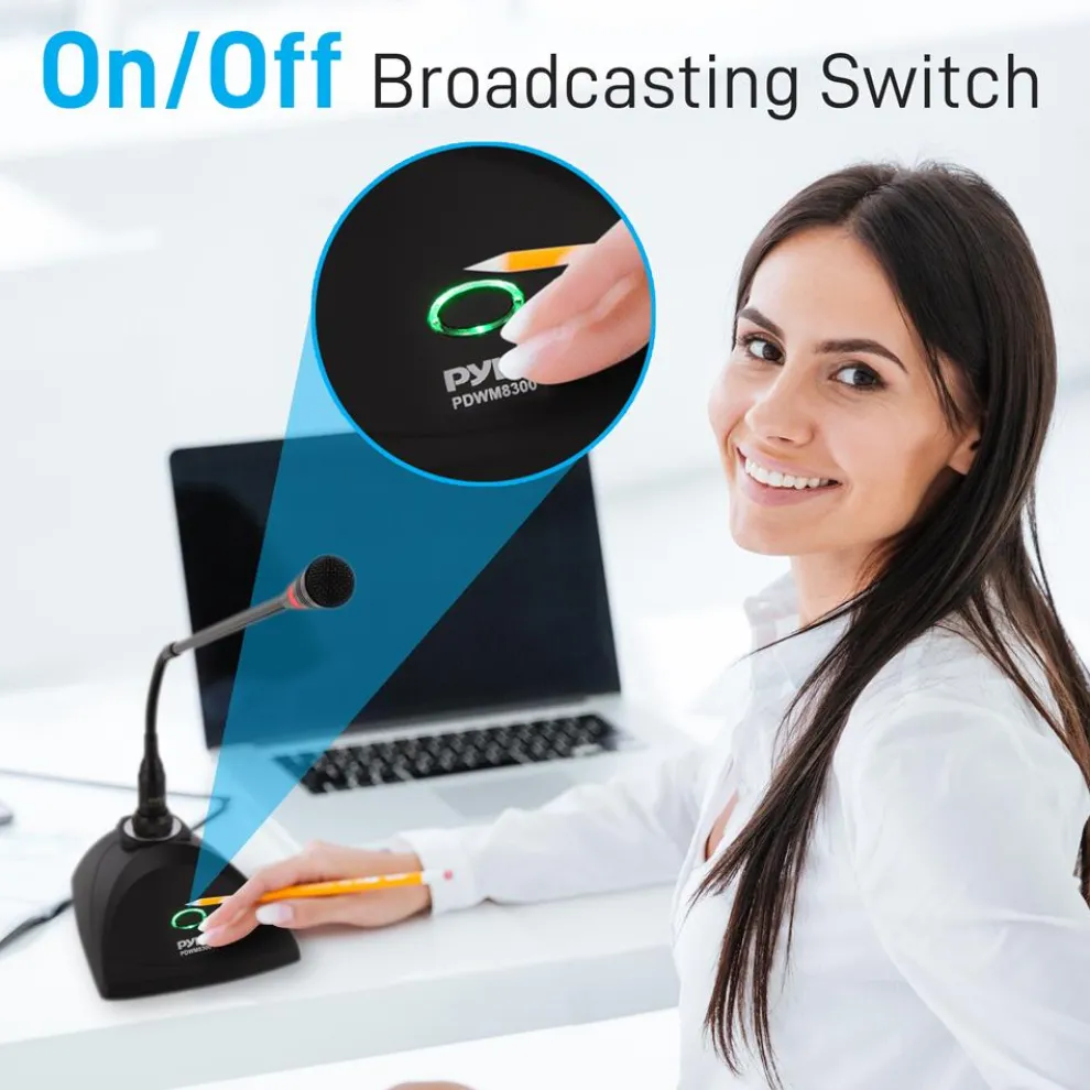 8-Channel Wireless Mic System - Extended Range, Condenser Mics, Rack Mount