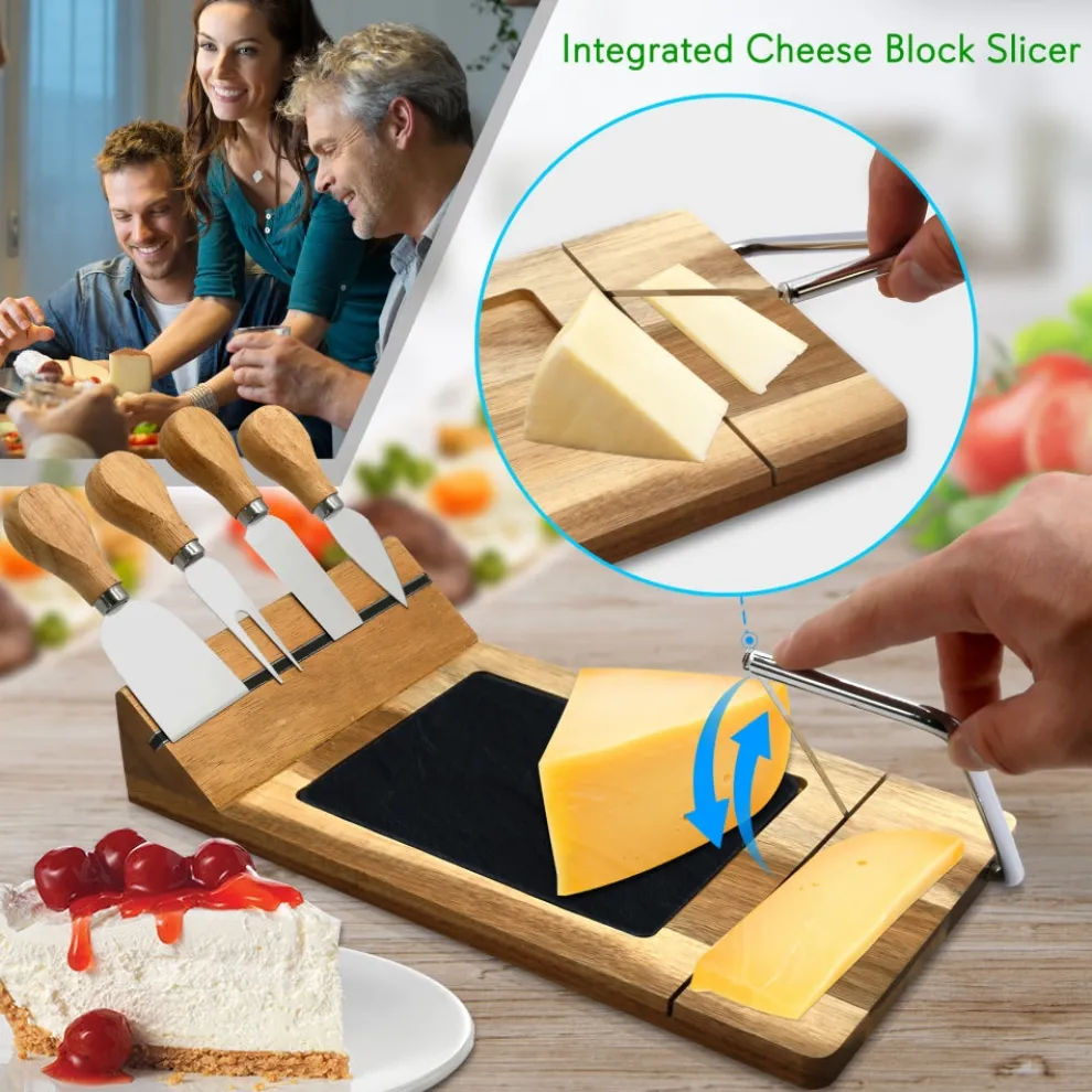Cheese Board Serving & Cutting Set