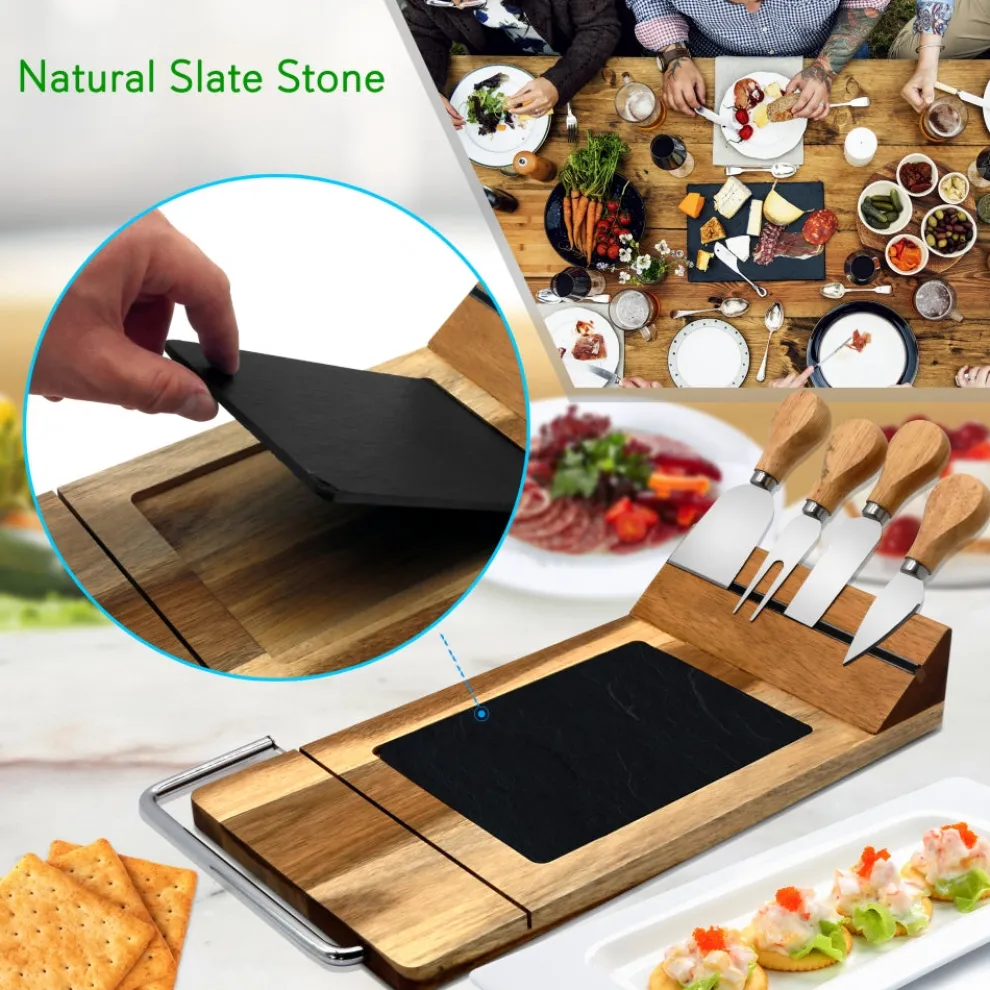 Cheese Board Serving & Cutting Set