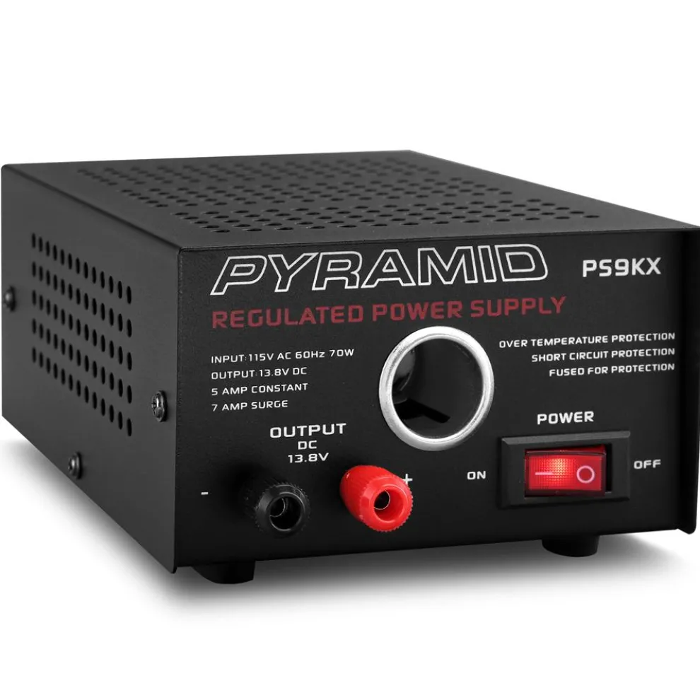 Compact Bench Power Supply 5A Linear Regulated 13.8V DC 115V AC