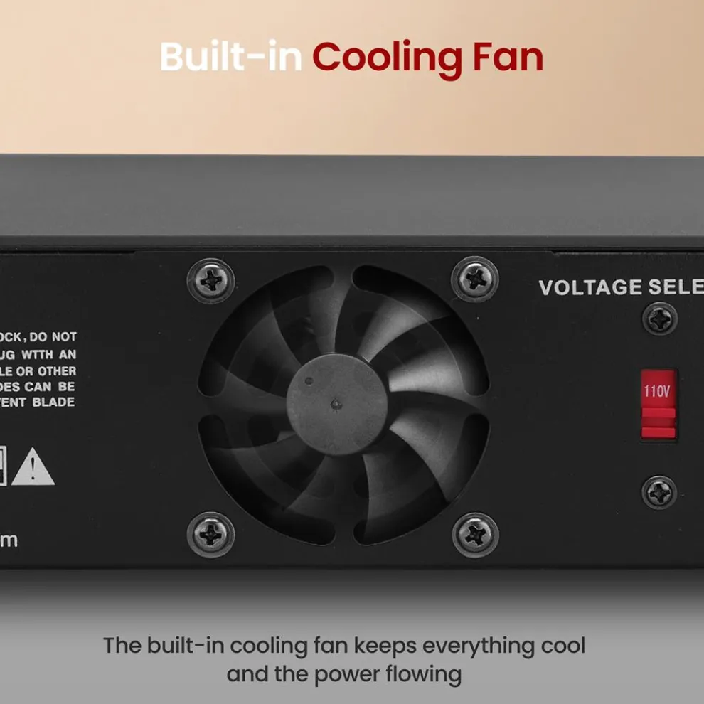 Compact Bench Power Supply 30A Regulated AC-DC Converter Cooling Fan