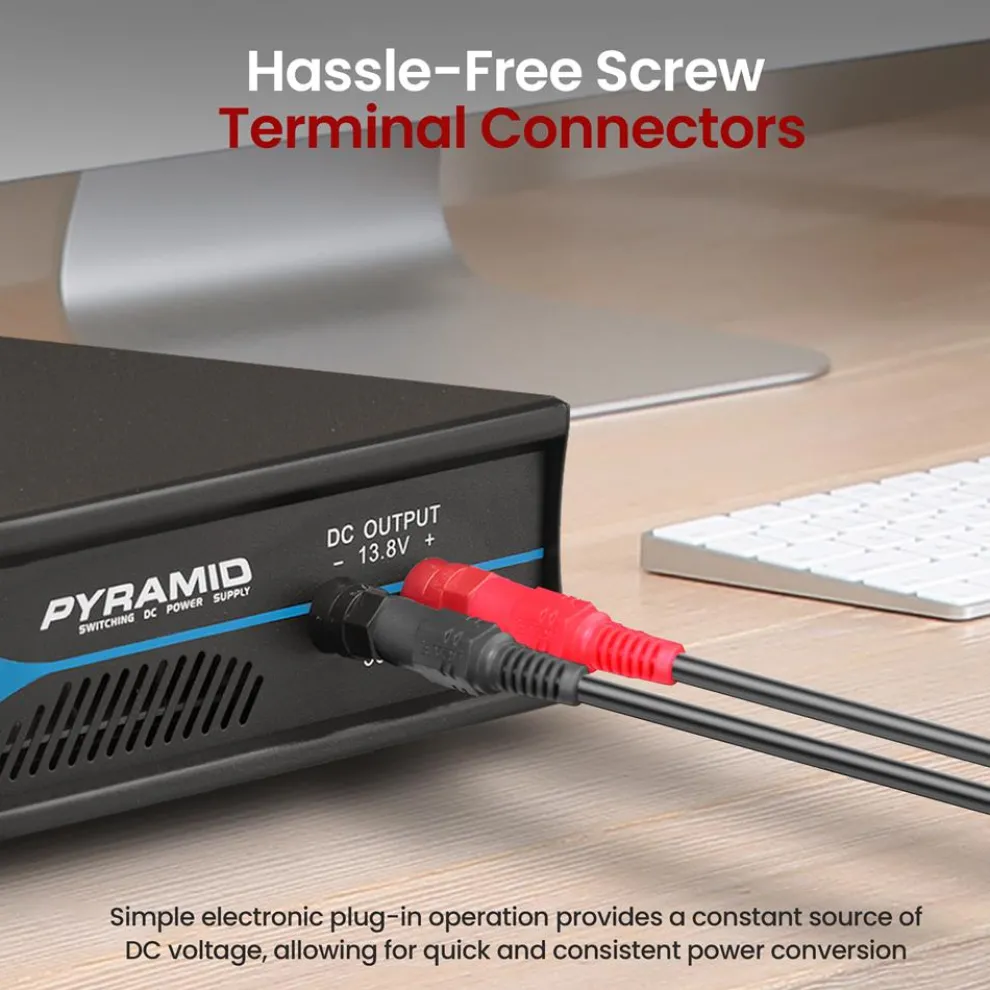 Compact Bench Power Supply 30A Regulated AC-DC Converter Cooling Fan