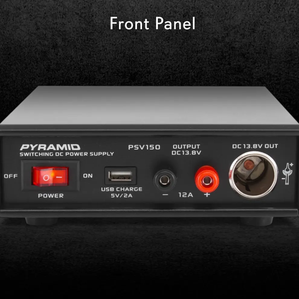 Compact Bench Power Supply 12A Variable Linear Regulated AC-DC Converter