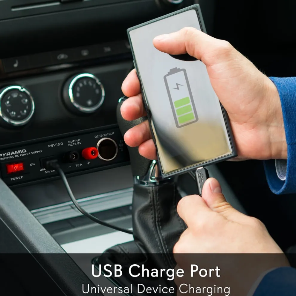 Compact Bench Power Supply 12A Variable Linear Regulated AC-DC Converter