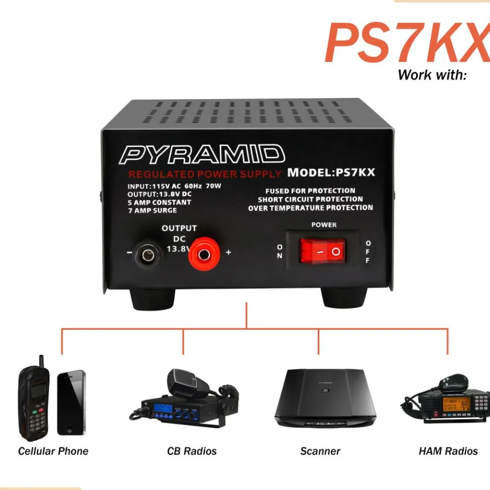 Compact Bench Power Supply 5A Linear Regulated 12V Converter
