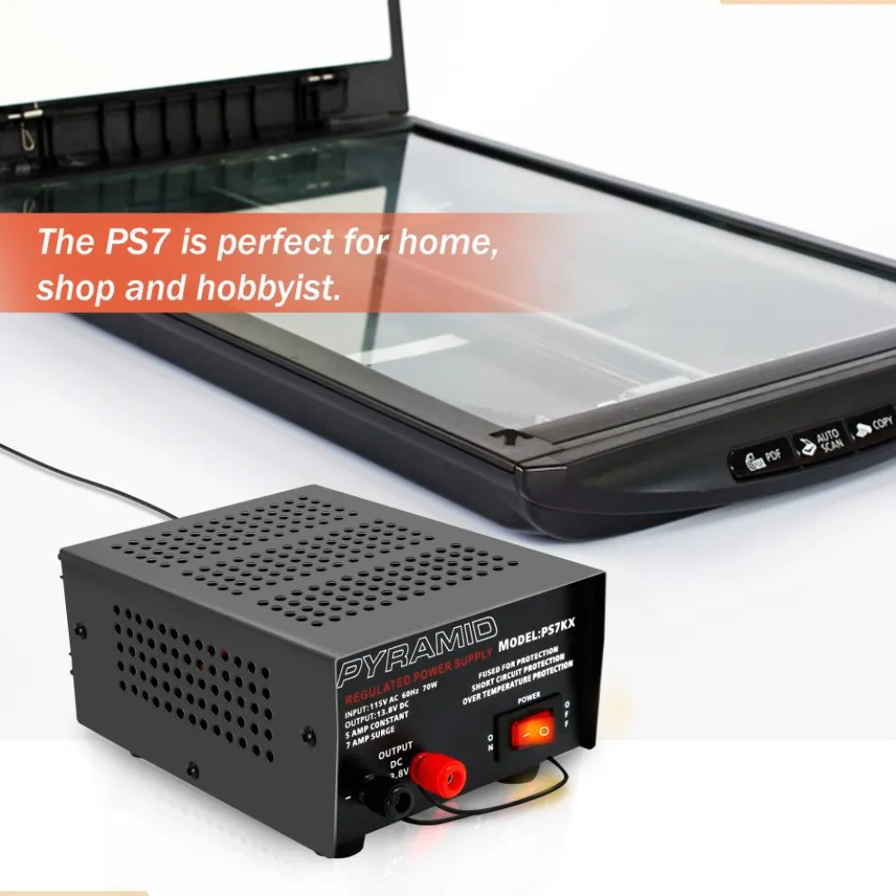 Compact Bench Power Supply 5A Linear Regulated 12V Converter