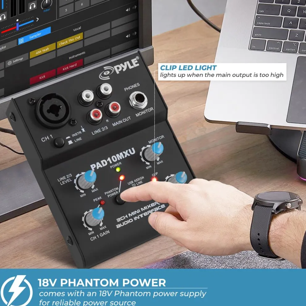 Compact Dj Mixer Pro Audio Interface