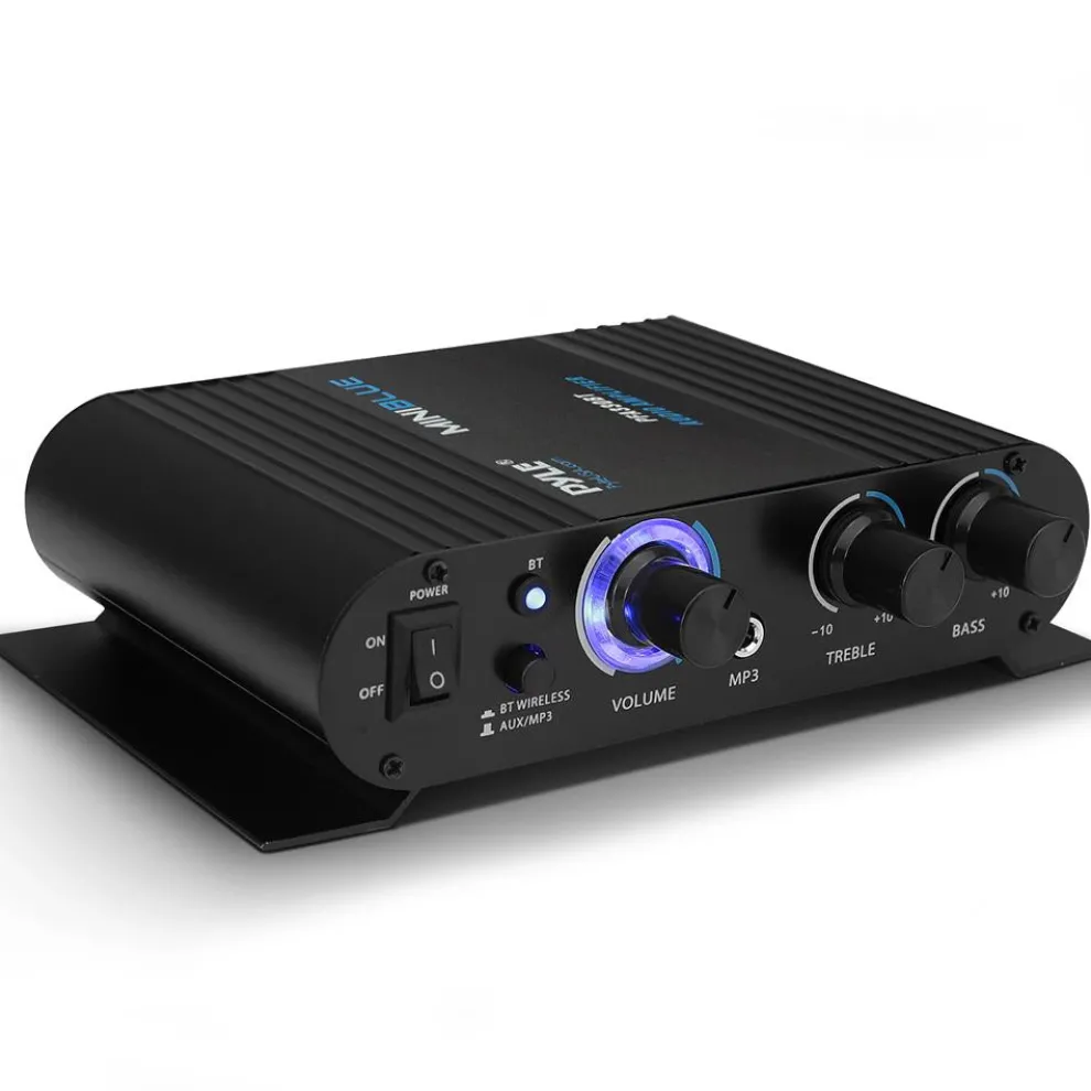 Compact Mini Bluetooth Audio Amplifier with Mic Input