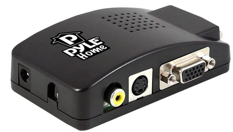 Composite & S-Video to VGA Converter, Vivid 3D Processing, Adjustable Settings