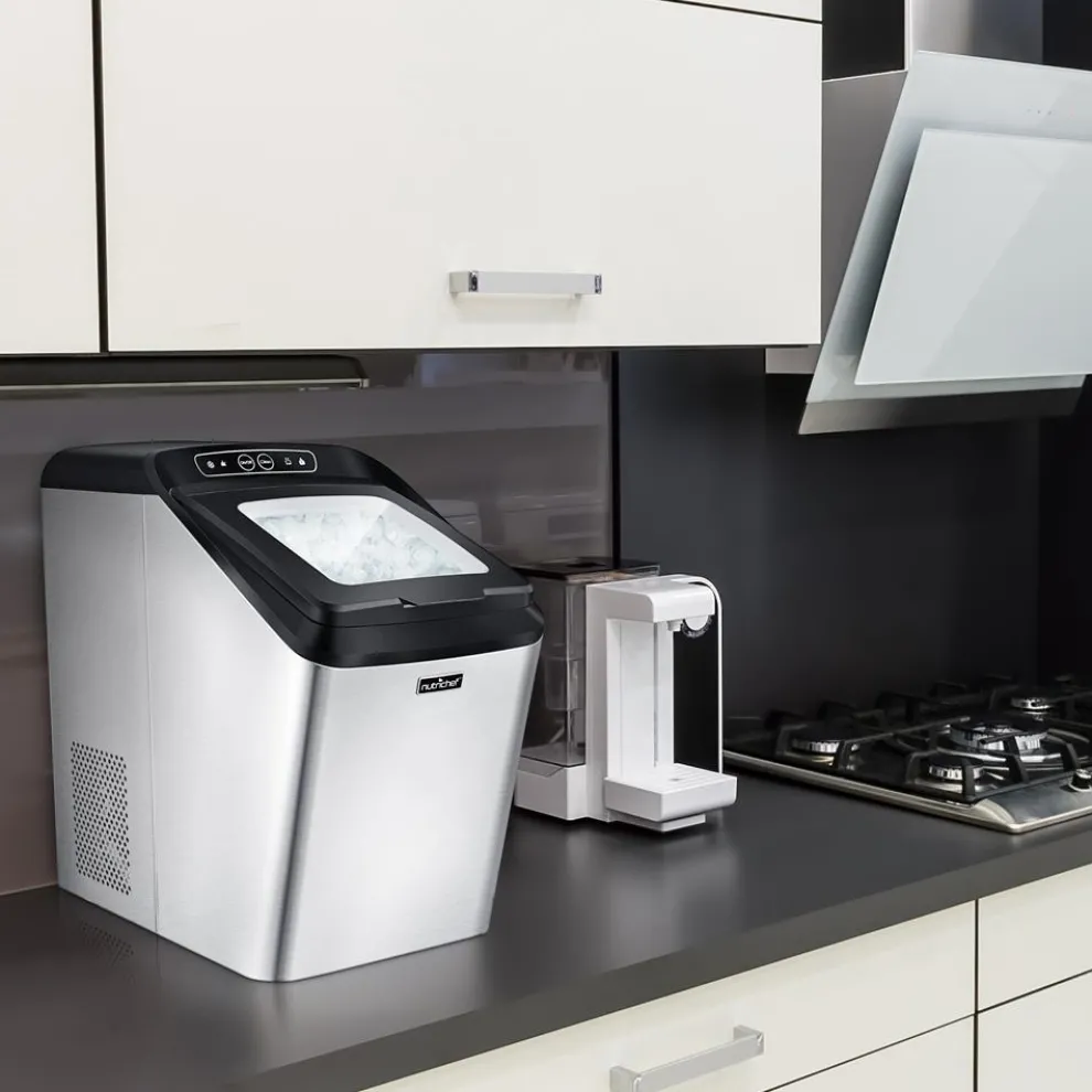 Countertop Nugget Ice Maker - Fast 26 lbs/Day, Stainless Steel