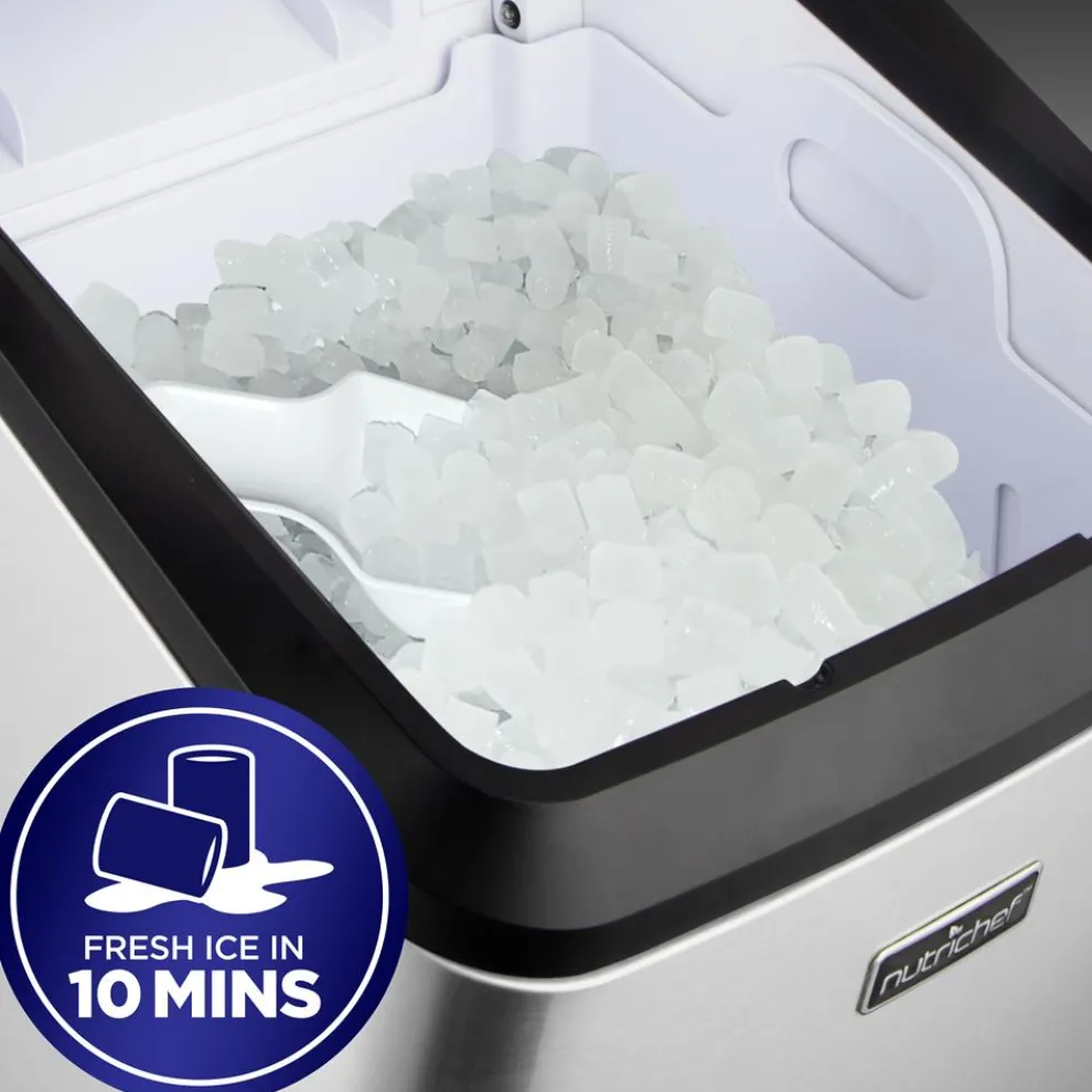 Countertop Nugget Ice Maker - Fast 26 lbs/Day, Stainless Steel