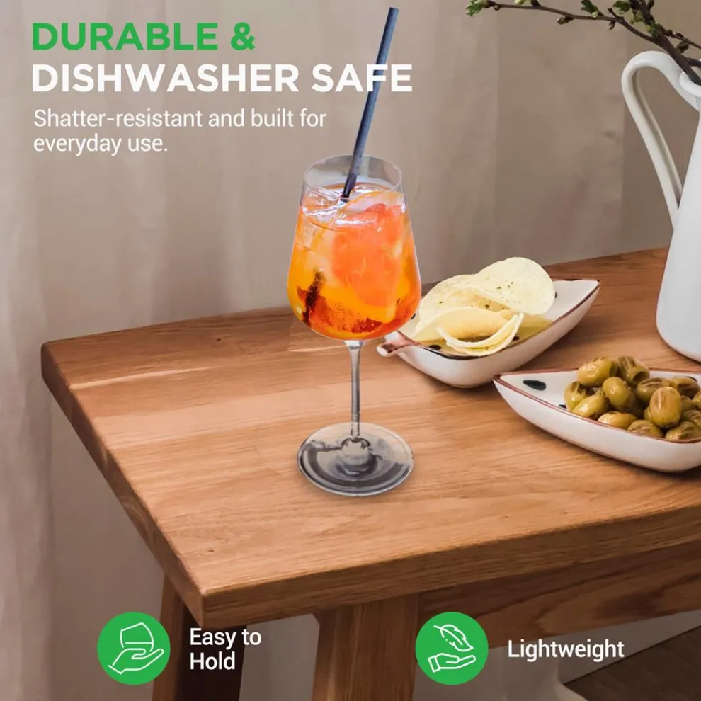 Crystal Wine Glasses - Elegant Design, Lead-Free Crystal, Dishwasher Safe