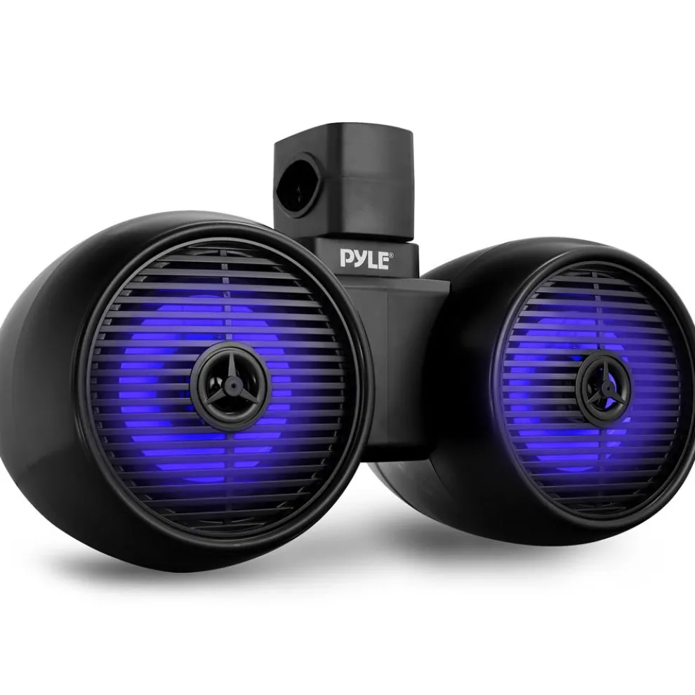 Dual Bluetooth Marine Speakers - Waterproof 200W LED 6.5" Wakeboard System