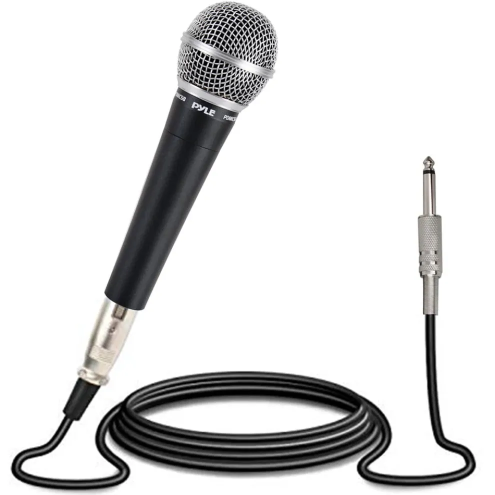 Dynamic Handheld Microphone - High Output, Zinc Alloy, Includes 15ft Cable