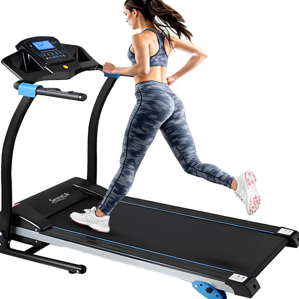 Electric Folding Treadmill, Space-Saving, 1.5 HP, Bluetooth App