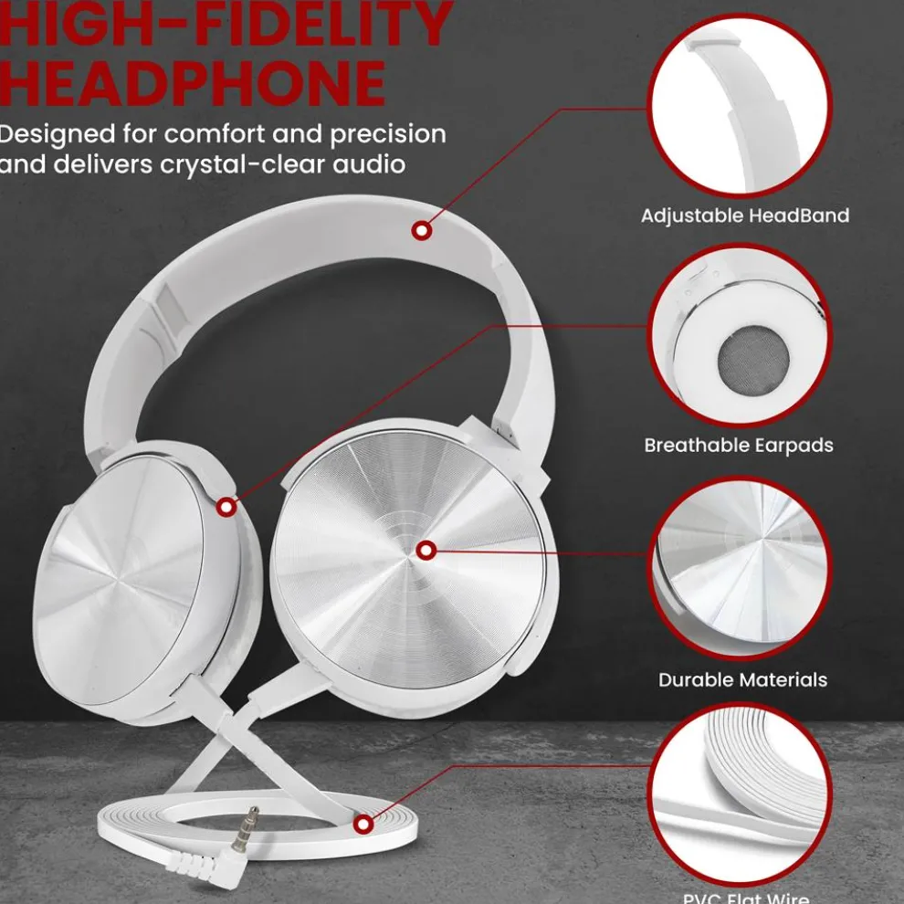 Electric Keyboard Accessory Set, Adjustable Stand & Stool, White