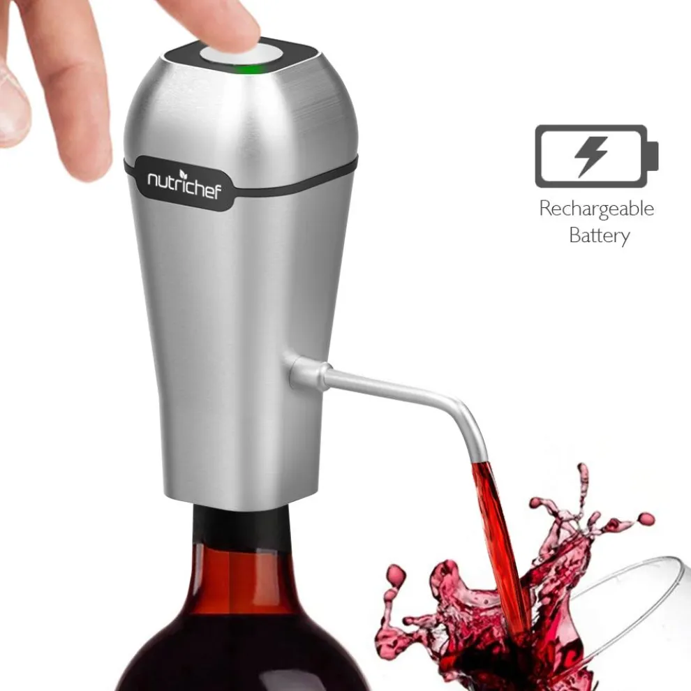 Electric Wine Aerator Pump - Fresher Wine, Automatic, Aluminum Alloy