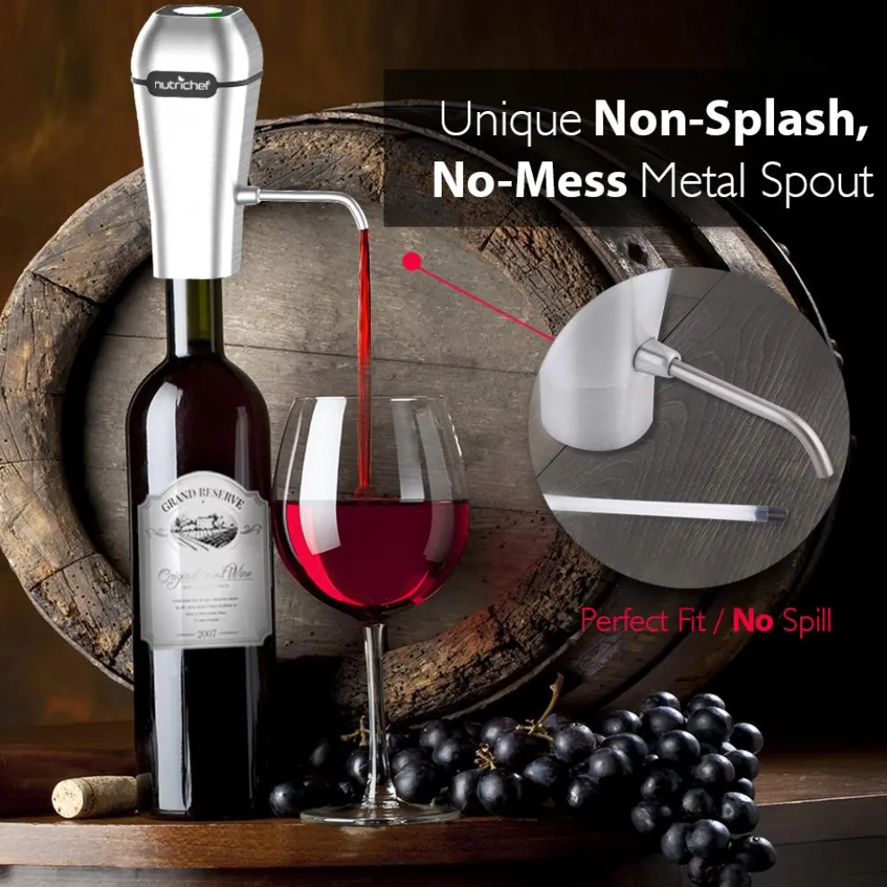 Electric Wine Aerator Pump - Fresher Wine, Automatic, Aluminum Alloy