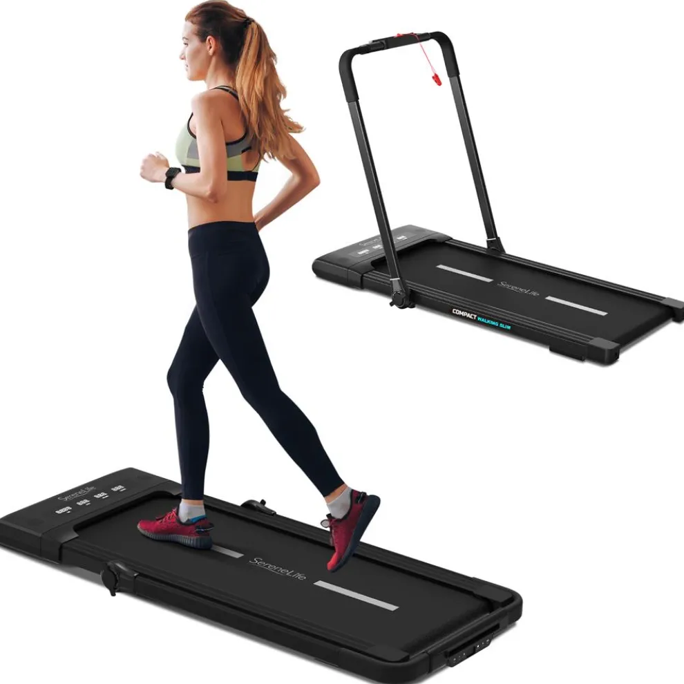 Foldable Treadmill & Walking Pad, 2.5 HP, 7.6 MPH, Easy Storage, 265lbs Capacity