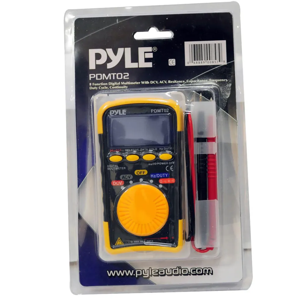 8-Function Digital Multimeter, Accurate Readings, Compact Design