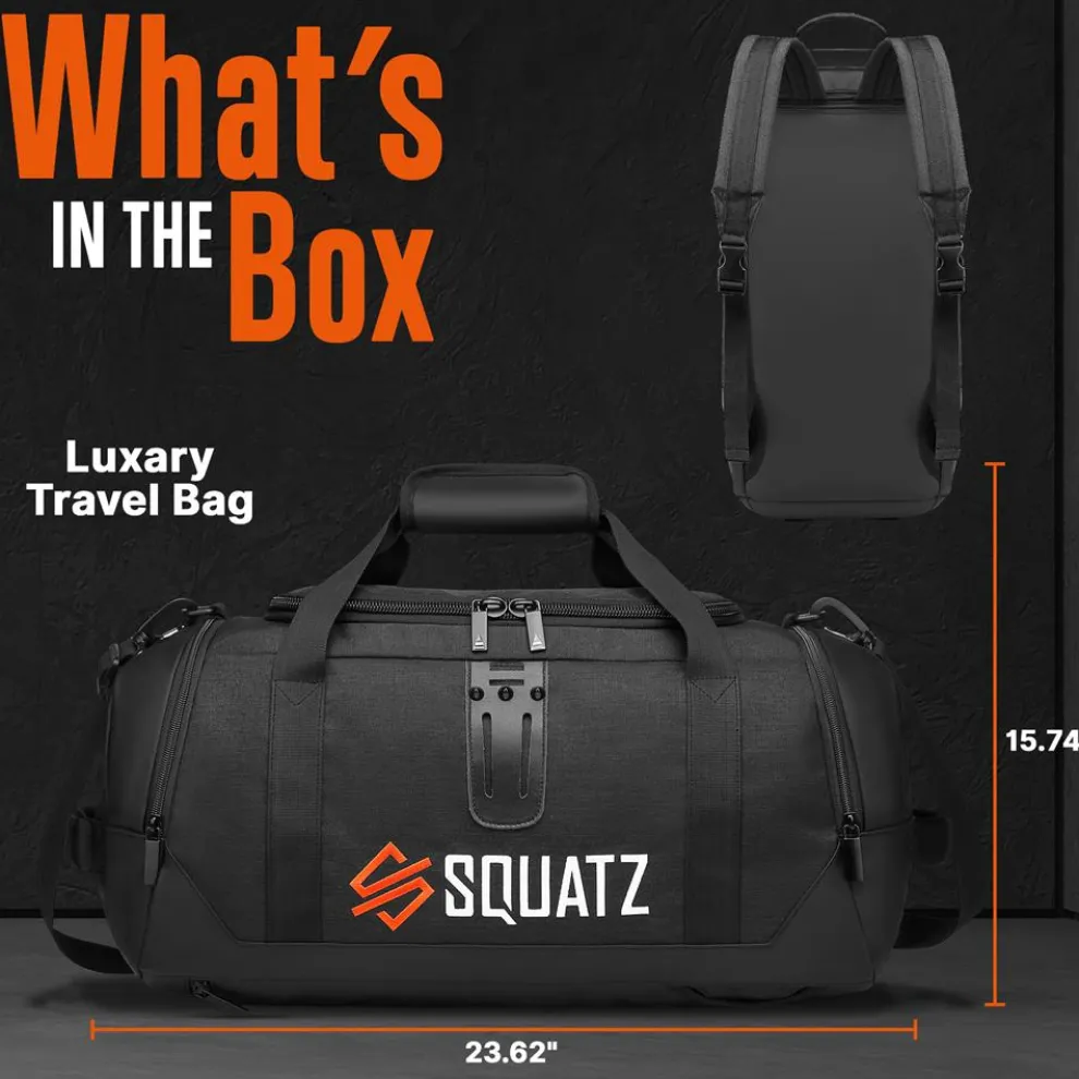 Gym Bag 50L Duffle Backpack Tear-Resistant Polyester, Spacious Compartments